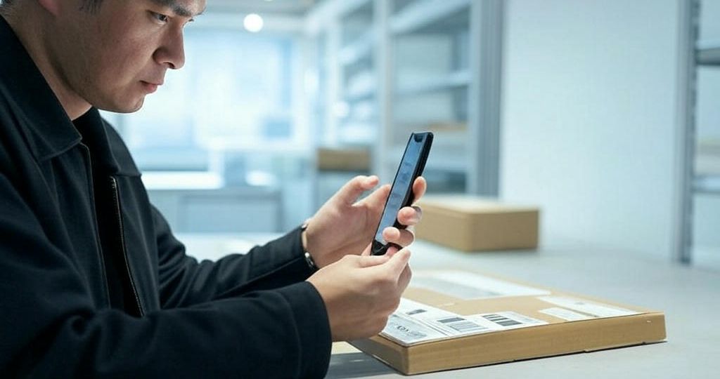AI Parcel Scan - Taking Photo of label